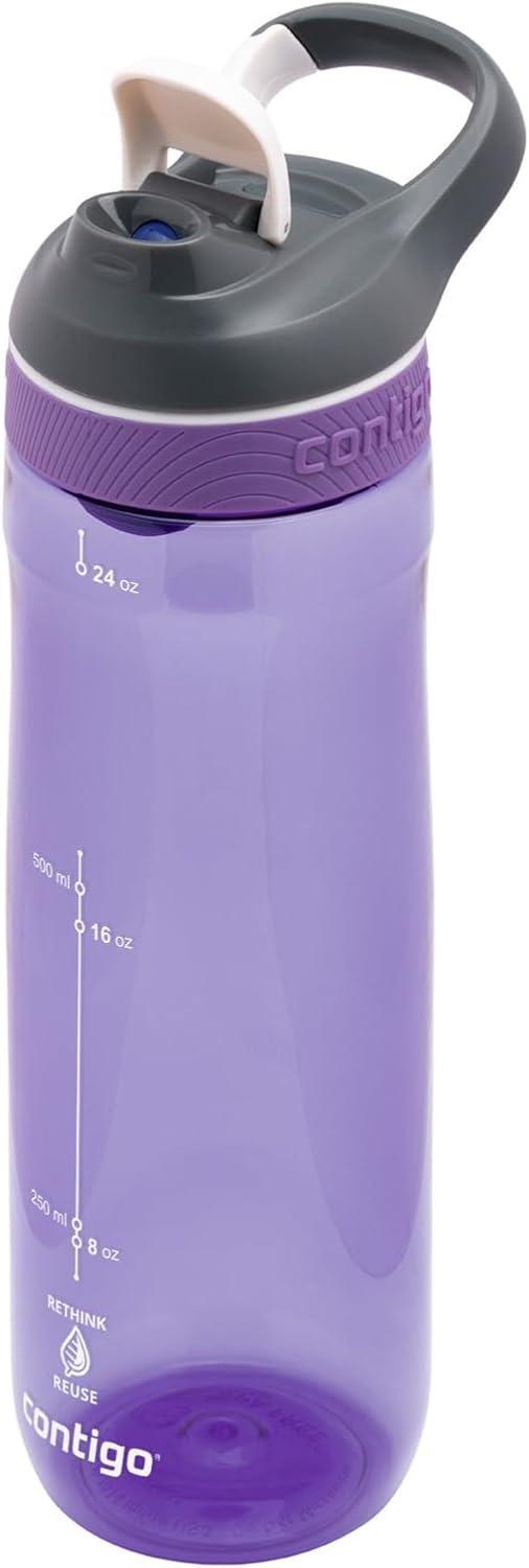 imageContigo Cortland Autoseal Gourde Grande Bouteille dEau de 720 ML sans BPA Gourde de Sport Bouteille antifuites Idale pour lcole Le Sport Le vlo la Course Pieds la randonneGrapevine