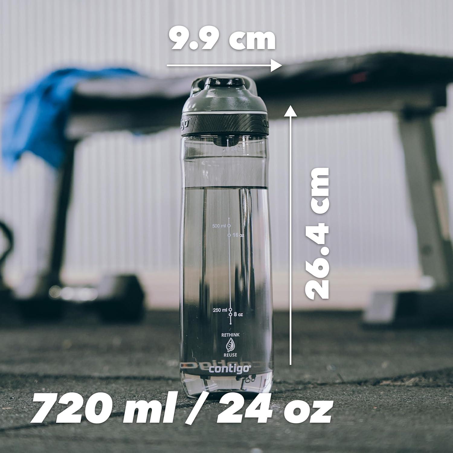 imageContigo Cortland Autoseal Gourde Grande Bouteille dEau de 720 ML sans BPA Gourde de Sport Bouteille antifuites Idale pour lcole Le Sport Le vlo la Course Pieds la randonneSmoke