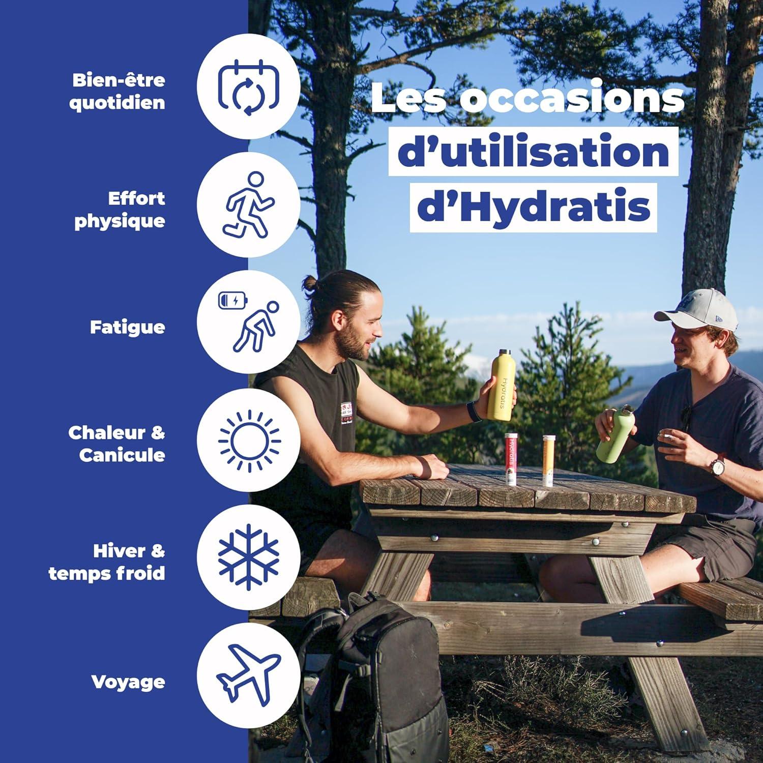 imageHYDRATIS Pastilles Hydratation Electrolytes Ananas Amliore lHydratation et Favorise lnergie Formule Isotonique Sport Rcupration Bientre 1 tube 20 Pastilles3 TUBES