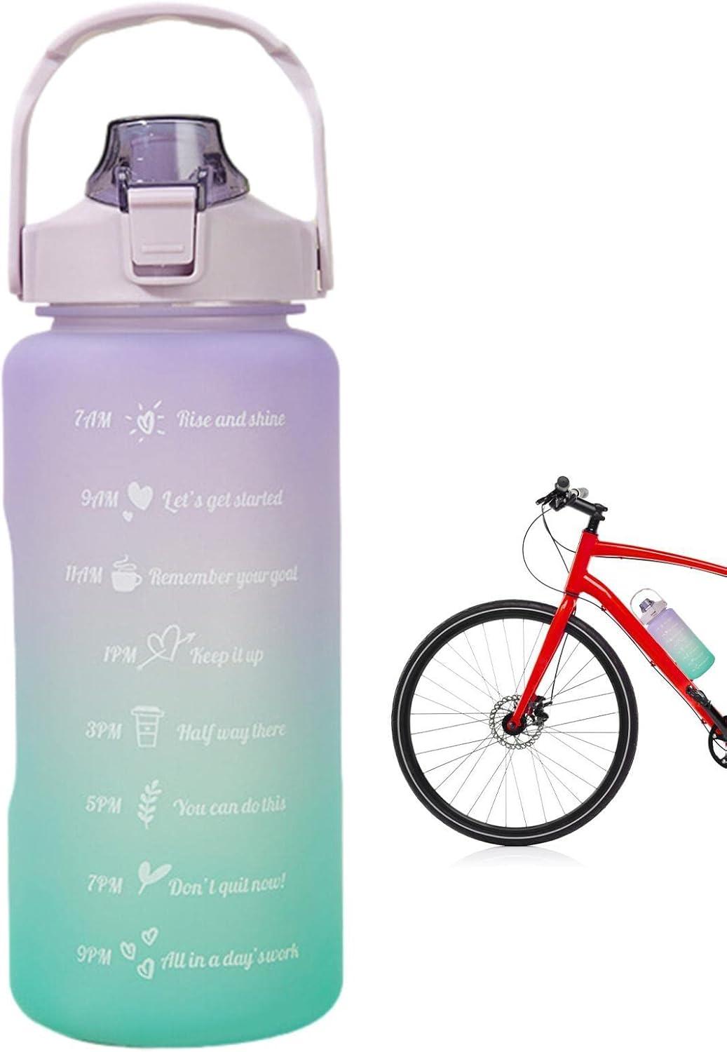 imageSport pour Filles Tasses Eau tanches 2L avec Paille Conteneurs deau Voyage faciles Transporter avec Design Rabattable pour Les familles Les campeurs et Les MeilleursDgrad Violet