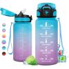 17oz-500ml | Paille | Bleu + Lilas