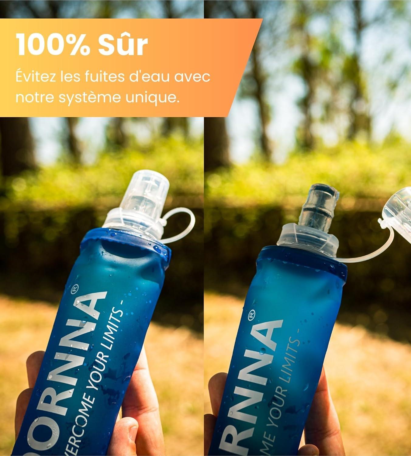 imageGourde Souple Sans BPA 2PCS Flasque Running Soft Flask Bouteille deau pour Sport Utilisation Hydratation en Extrieur 500 ML 2 pcs250 ML 2 pcs
