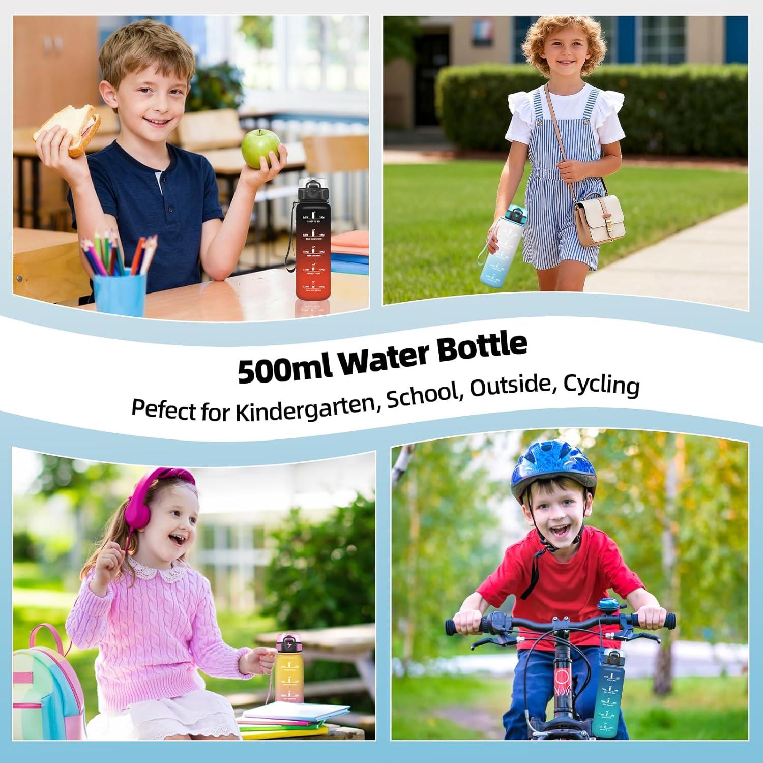 imageGrsta Gourde 1l Gourde Sport Avec Marqueur de Temps Gourdes Gradue pour 1 Journee avec Filtre Verrou de Scurit Anti Fuite Bouteille Motivationnelle pour Bureau Velo VoyageBlancbleu