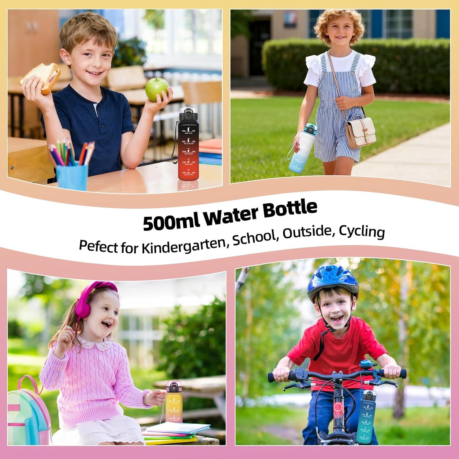 imageGrsta Gourde 1l Gourde Sport Avec Marqueur de Temps Gourdes Gradue pour 1 Journee avec Filtre Verrou de Scurit Anti Fuite Bouteille Motivationnelle pour Bureau Velo VoyageJaunerose