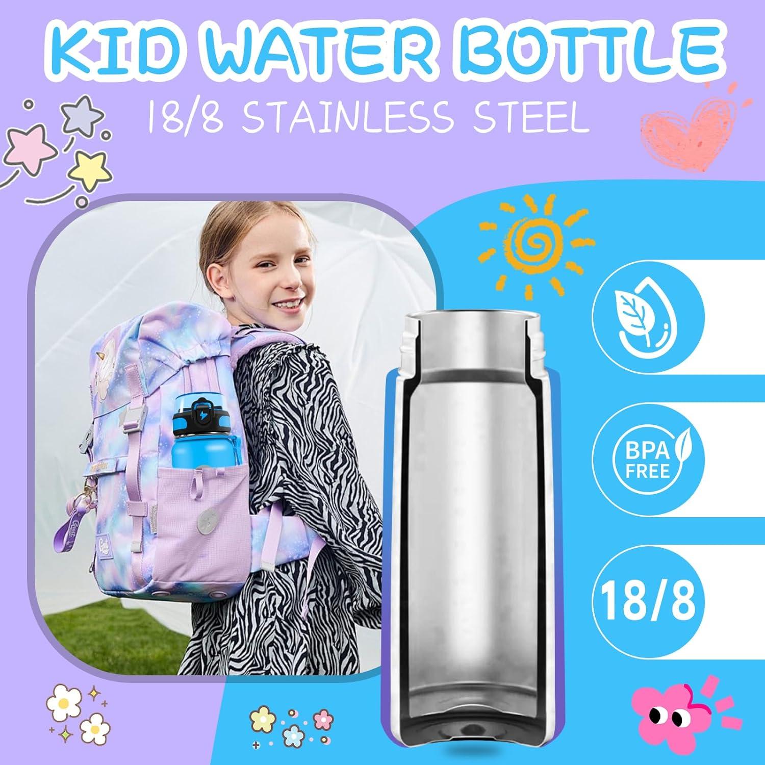 imageGrsta gourde Isotherme 1L Paille sans BPA Bouteille sous Vide Double Paroi AntiFuite Mtal Sport Camping GymBluepurple