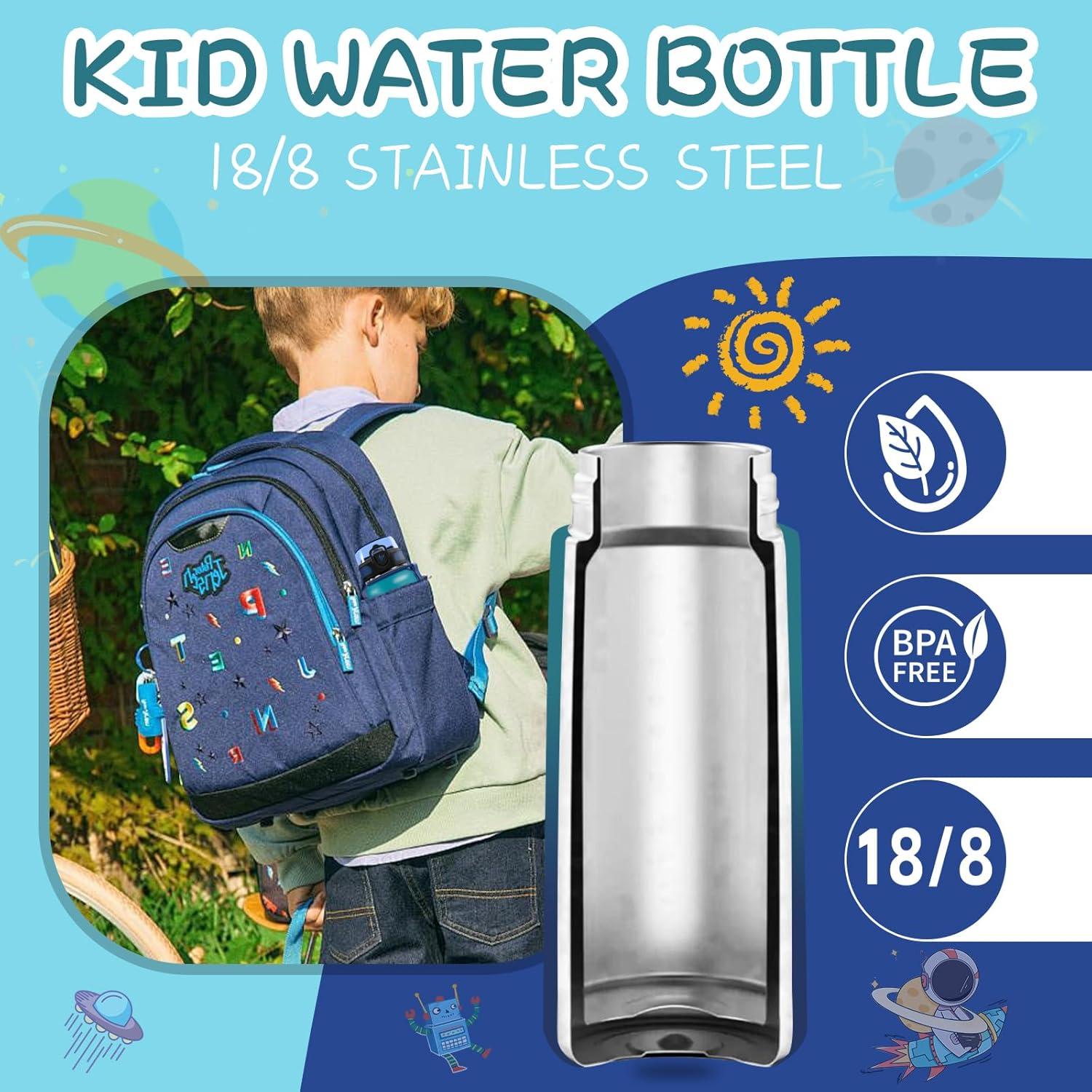 imageGrsta gourde Isotherme 1L Paille sans BPA Bouteille sous Vide Double Paroi AntiFuite Mtal Sport Camping GymDark Greenblue