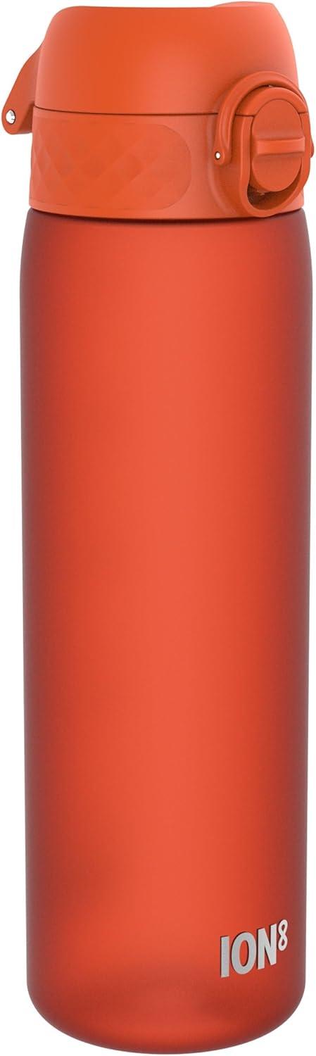 imageIon8 Gourde 500ml AntiFuite Facile Ouvrir Verrouillage Scuris Lavable en Lavevaisselle Sans BPA Poigne de Transport Sadapte aux Portegobelets Facile NettoyerOrange