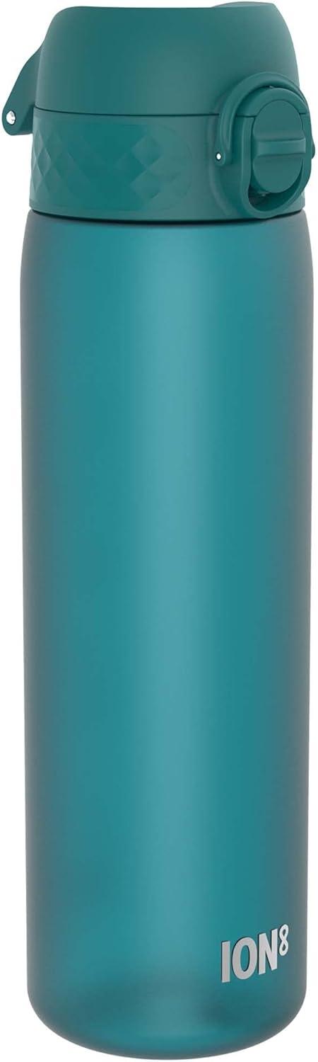 imageIon8 Gourde 500ml AntiFuite Facile Ouvrir Verrouillage Scuris Lavable en Lavevaisselle Sans BPA Poigne de Transport Sadapte aux Portegobelets Facile NettoyerAqua