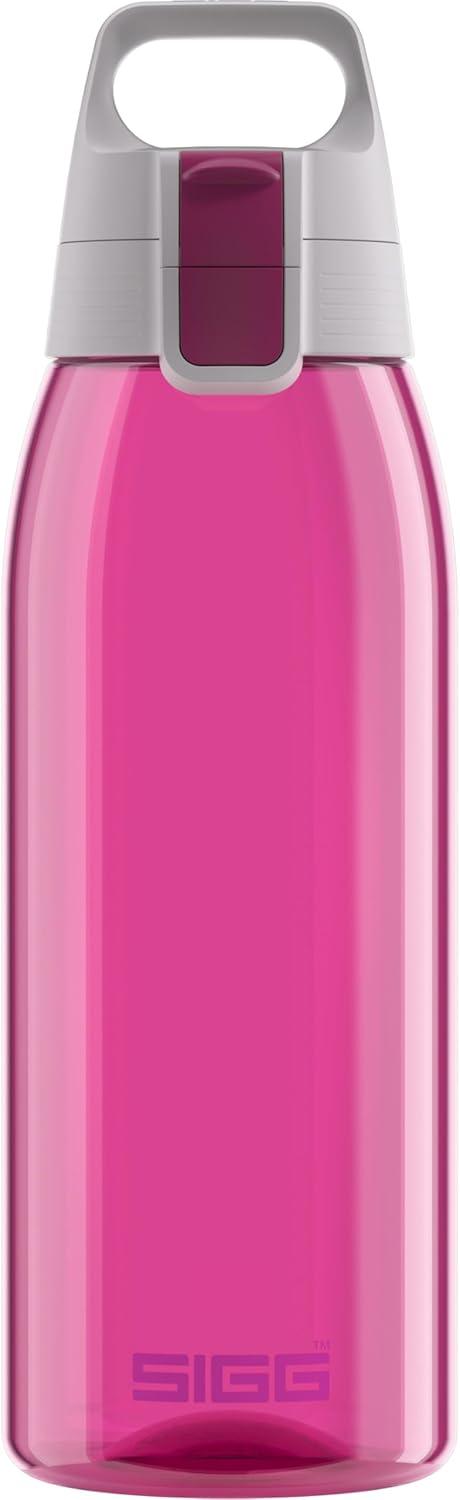 imageSigg Gourde Tritan Total Color ONE Convient Aux Boissons Gazeuses Lavage Au LaveVaisselle tanche ampamp Poids Plume Sans BPA 06L 1LBerry