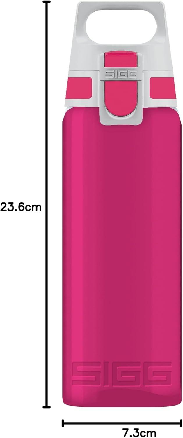 imageSigg Gourde Tritan Total Color ONE Convient Aux Boissons Gazeuses Lavage Au LaveVaisselle tanche ampamp Poids Plume Sans BPA 06L 1LBerry