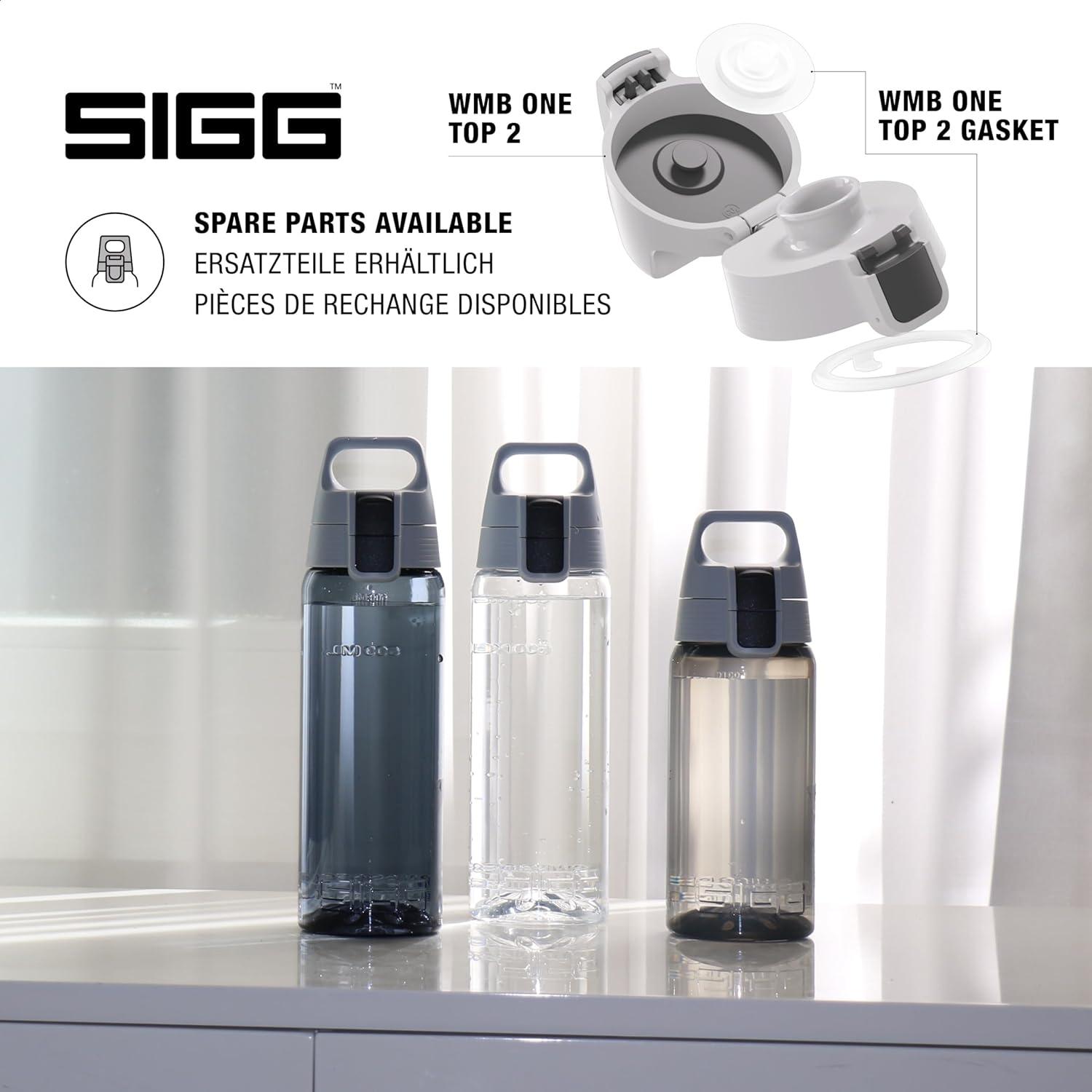 imageSigg Gourde Tritan Total Color ONE Convient Aux Boissons Gazeuses Lavage Au LaveVaisselle tanche ampamp Poids Plume Sans BPA 06L 1LSkate Gris et Couleur