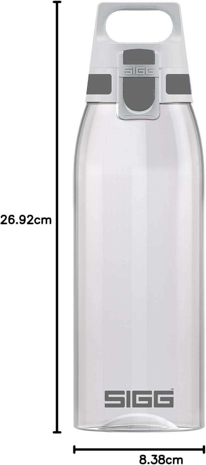 imageSigg Gourde Tritan Total Color ONE Convient Aux Boissons Gazeuses Lavage Au LaveVaisselle tanche ampamp Poids Plume Sans BPA 06L 1LTransparent