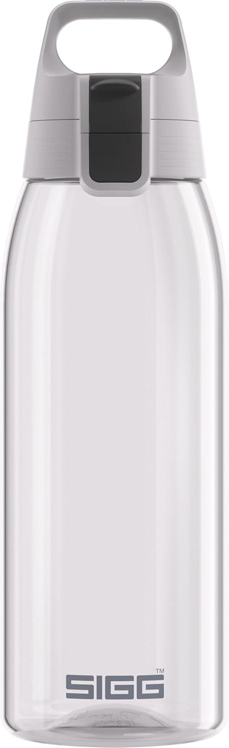 imageSigg Gourde Tritan Total Color ONE Convient Aux Boissons Gazeuses Lavage Au LaveVaisselle tanche ampamp Poids Plume Sans BPA 06L 1LTransparent