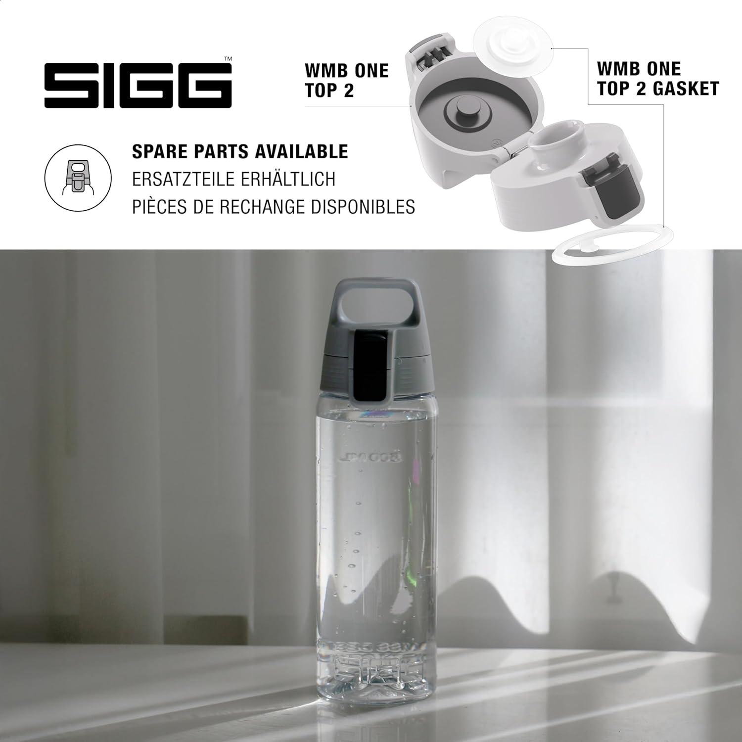 imageSigg Gourde Tritan Total Color ONE Convient Aux Boissons Gazeuses Lavage Au LaveVaisselle tanche ampamp Poids Plume Sans BPA 06L 1LTransparent