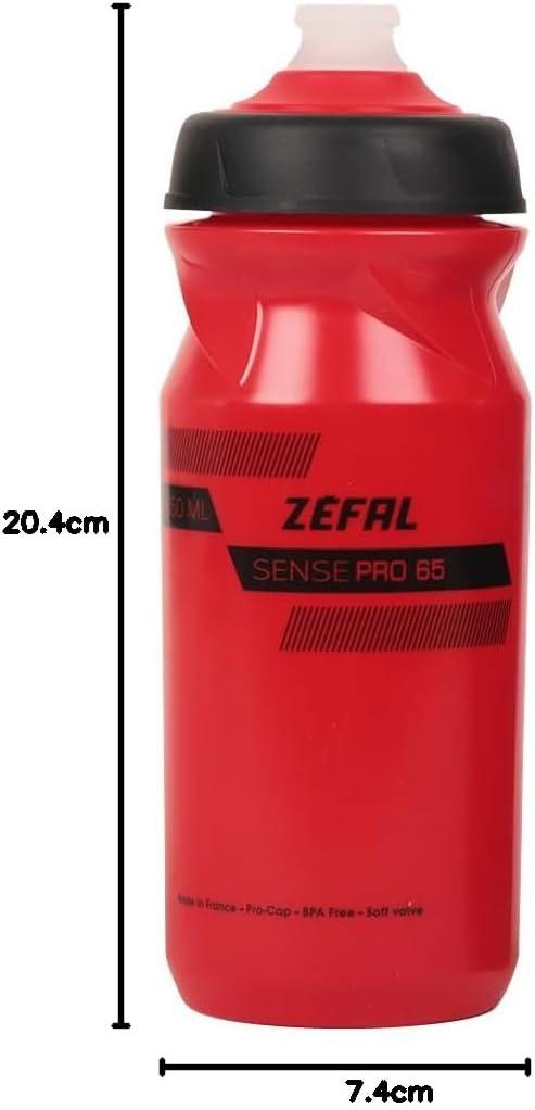 imageZEFAL Sense Pro Bidongourde eau vlosport Premium et Etanche Mixte Adulte Noir Fumbleu 650 ampamp 800 mlRougeNoir