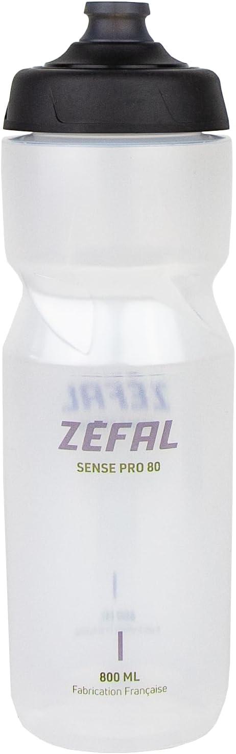 imageZEFAL Sense Pro Bidongourde eau vlosport Premium et Etanche Mixte Adulte Noir Fumbleu 650 ampamp 800 mlTranslucide