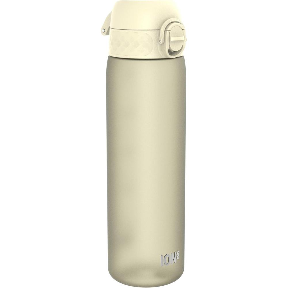 imageIon8 Gourde 500ml AntiFuite Facile Ouvrir Verrouillage Scuris Lavable en Lavevaisselle Sans BPA Poigne de Transport Sadapte aux Portegobelets Facile NettoyerBlanc Crmeux