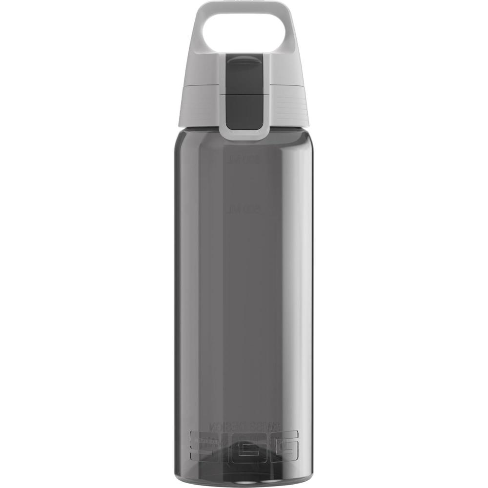 imageSigg Gourde Tritan Total Color ONE Convient Aux Boissons Gazeuses Lavage Au LaveVaisselle tanche ampamp Poids Plume Sans BPA 06L 1LAnthracite