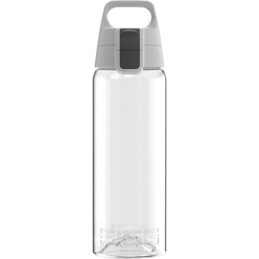 imageSigg Gourde Tritan Total Color ONE Convient Aux Boissons Gazeuses Lavage Au LaveVaisselle tanche ampamp Poids Plume Sans BPA 06L 1LTransparent