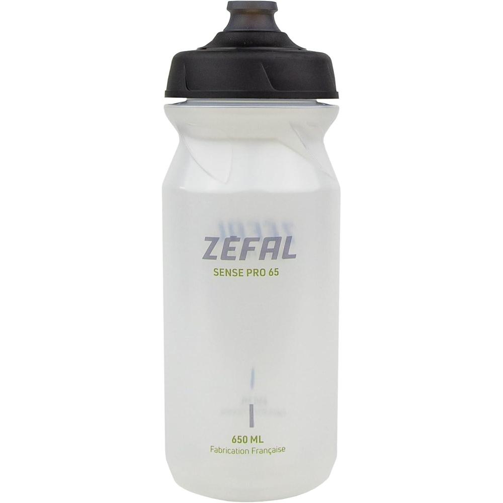 imageZEFAL Sense Pro Bidongourde eau vlosport Premium et Etanche Mixte Adulte Noir Fumbleu 650 ampamp 800 mlTranslucide
