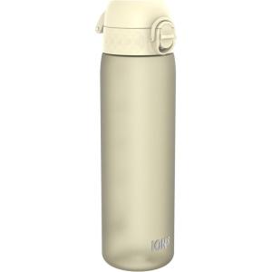 Ion8 Gourde, 500ml, Anti-Fuite, Facile à Ouvrir, Verrouillage Sécurisé, Lavable en Lave-vaisselle, Sans BPA, Poignée de Transport, S&rsquo;adapte aux Porte-gobelets, Facile à Nettoyer(Blanc Crémeux)
