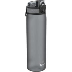 Ion8 Gourde, 500ml, Anti-Fuite, Facile à Ouvrir, Verrouillage Sécurisé, Lavable en Lave-vaisselle, Sans BPA, Poignée de Transport, S&rsquo;adapte aux Porte-gobelets, Facile à Nettoyer(Gris)