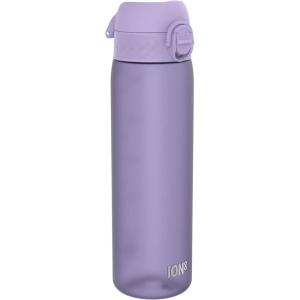 Ion8 Gourde, 500ml, Anti-Fuite, Facile à Ouvrir, Verrouillage Sécurisé, Lavable en Lave-vaisselle, Sans BPA, Poignée de Transport, S&rsquo;adapte aux Porte-gobelets, Facile à Nettoyer(Violet Clair)