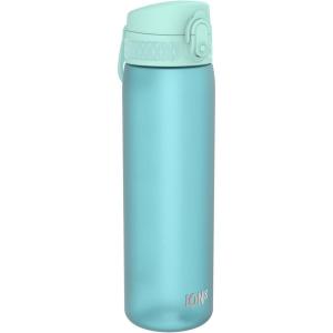 Ion8 Gourde, 500ml, Anti-Fuite, Facile à Ouvrir, Verrouillage Sécurisé, Lavable en Lave-vaisselle, Sans BPA, Poignée de Transport, S&rsquo;adapte aux Porte-gobelets, Facile à Nettoyer(Bleu Sonique)