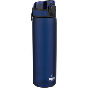 Ion8 Gourde, 500ml, Anti-Fuite, Facile à Ouvrir, Verrouillage Sécurisé, Lavable en Lave-vaisselle, Sans BPA, Poignée de Transport, S&rsquo;adapte aux Porte-gobelets, Facile à Nettoyer(Bleu Marine)