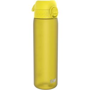 Ion8 Gourde, 500ml, Anti-Fuite, Facile à Ouvrir, Verrouillage Sécurisé, Lavable en Lave-vaisselle, Sans BPA, Poignée de Transport, S&rsquo;adapte aux Porte-gobelets, Facile à Nettoyer(Jaune)