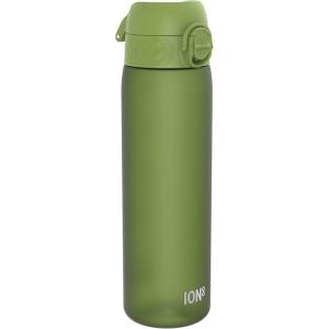 Ion8 Gourde, 500ml, Anti-Fuite, Facile à Ouvrir, Verrouillage Sécurisé, Lavable en Lave-vaisselle, Sans BPA, Poignée de Transport, S&rsquo;adapte aux Porte-gobelets, Facile à Nettoyer(Vert Kaki)