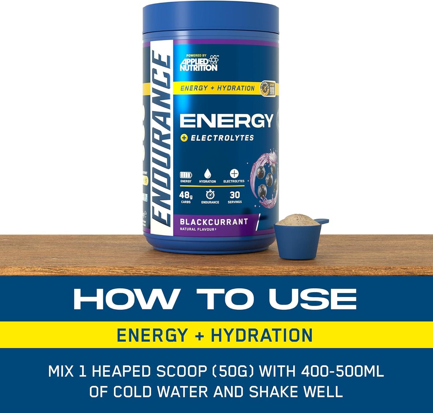 imageEndurance Energy Boisson en poudre riche en glucides et lectrolytes Quick Energy pour sports de performance 15 kg 30 portions cassisCassis
