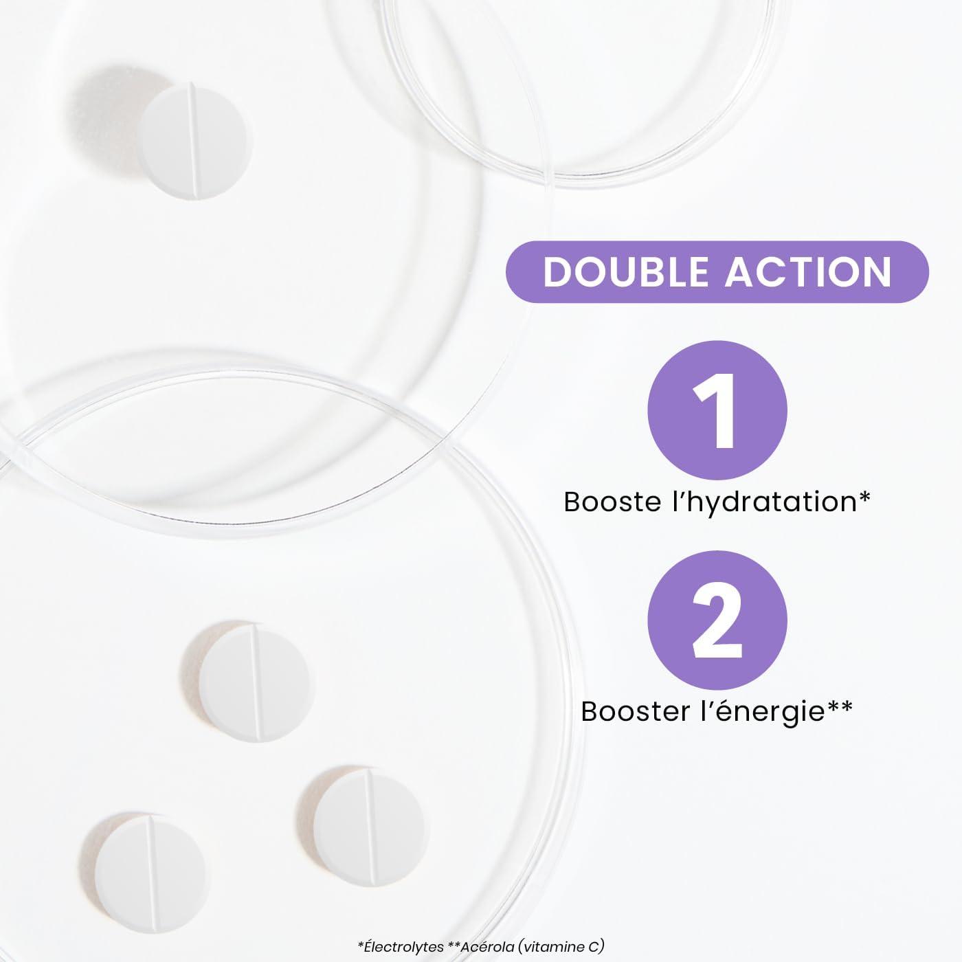 imageSantarome Bio Hydramax Booster dhydration et dnergie Optimise lhydratation Riche en lectrolytes Got Fruit de la Passion 20 pastilles effervescentes FranceHydramax Framboise Myrtille Electrolytes Hydratation 20 pastilles effervescentes