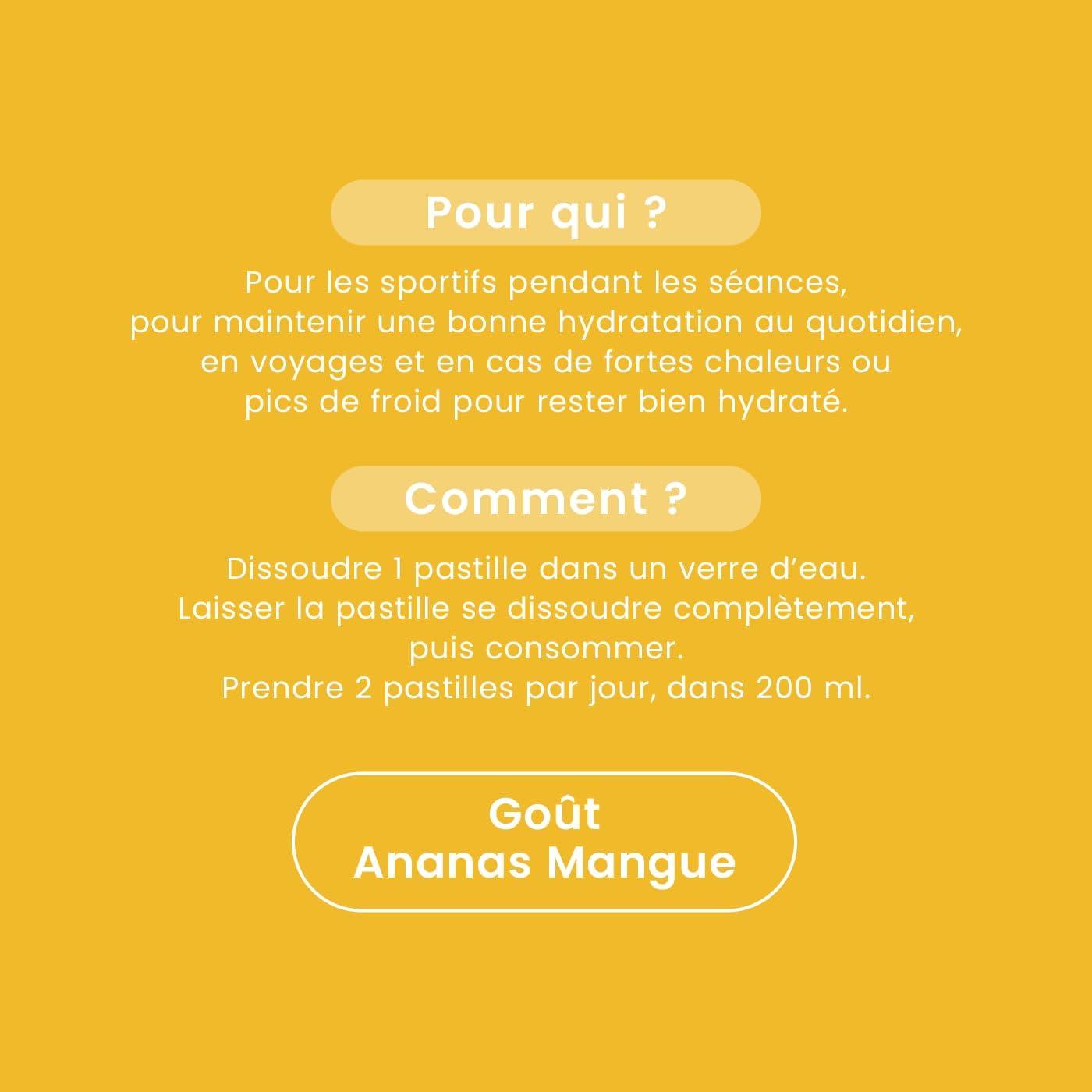 imageSantarome Bio Hydramax Booster dhydration et dnergie Optimise lhydratation Riche en lectrolytes Got Fruit de la Passion 20 pastilles effervescentes FranceHydramax Ananas Mangue Electrolytes Hydratation 20 pastilles effervescentes