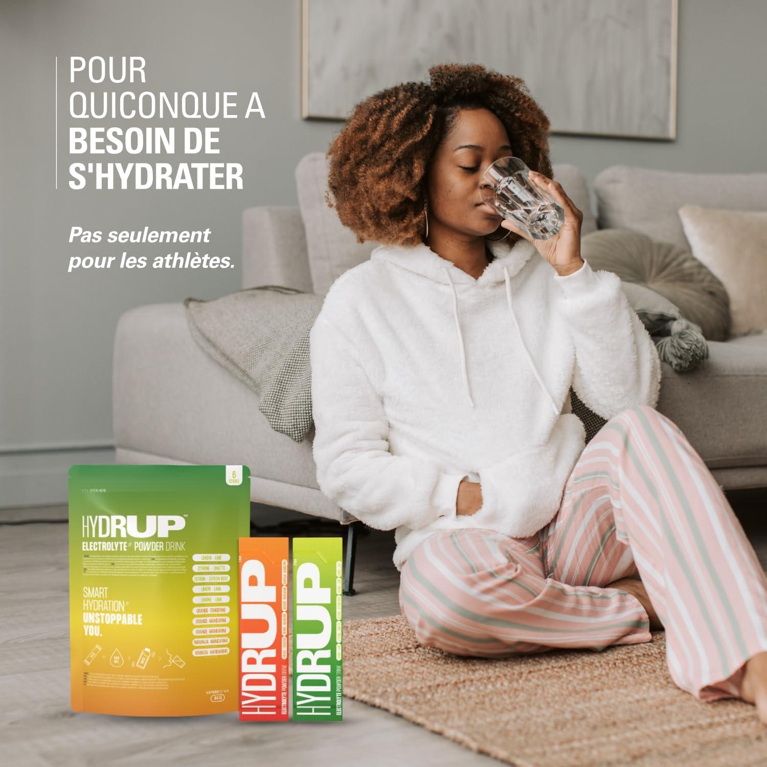 imagelectrolytes Sans Sucre en Poudre 1733 mg Hydratation et nergie Instantane avec Vitamines B et C Saveur Orange Paquet avec 6 Sachets de 14 Grammes Sans Gluten et sans LactoseMix