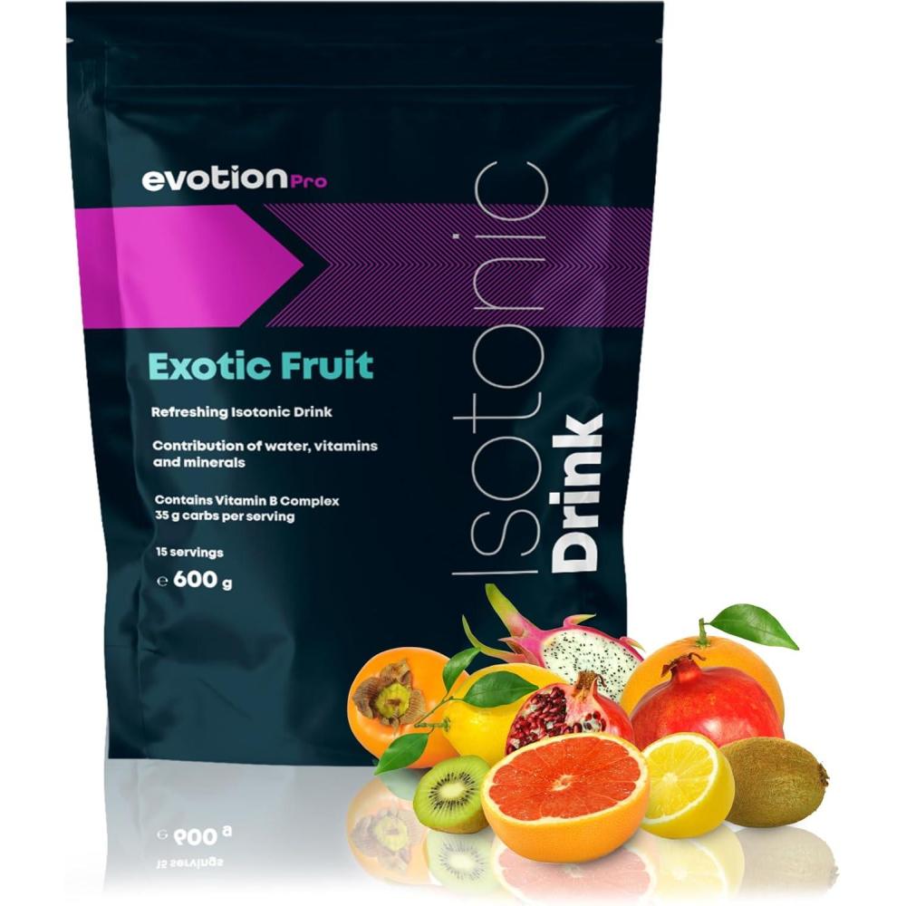 imageEVOTION PRO  Isotonique en Poudre  lectrolytes et Sels Minraux  Boisson Isotonique pour Hydratation et nergie 600 g Fruits des boisFruits Exotiques