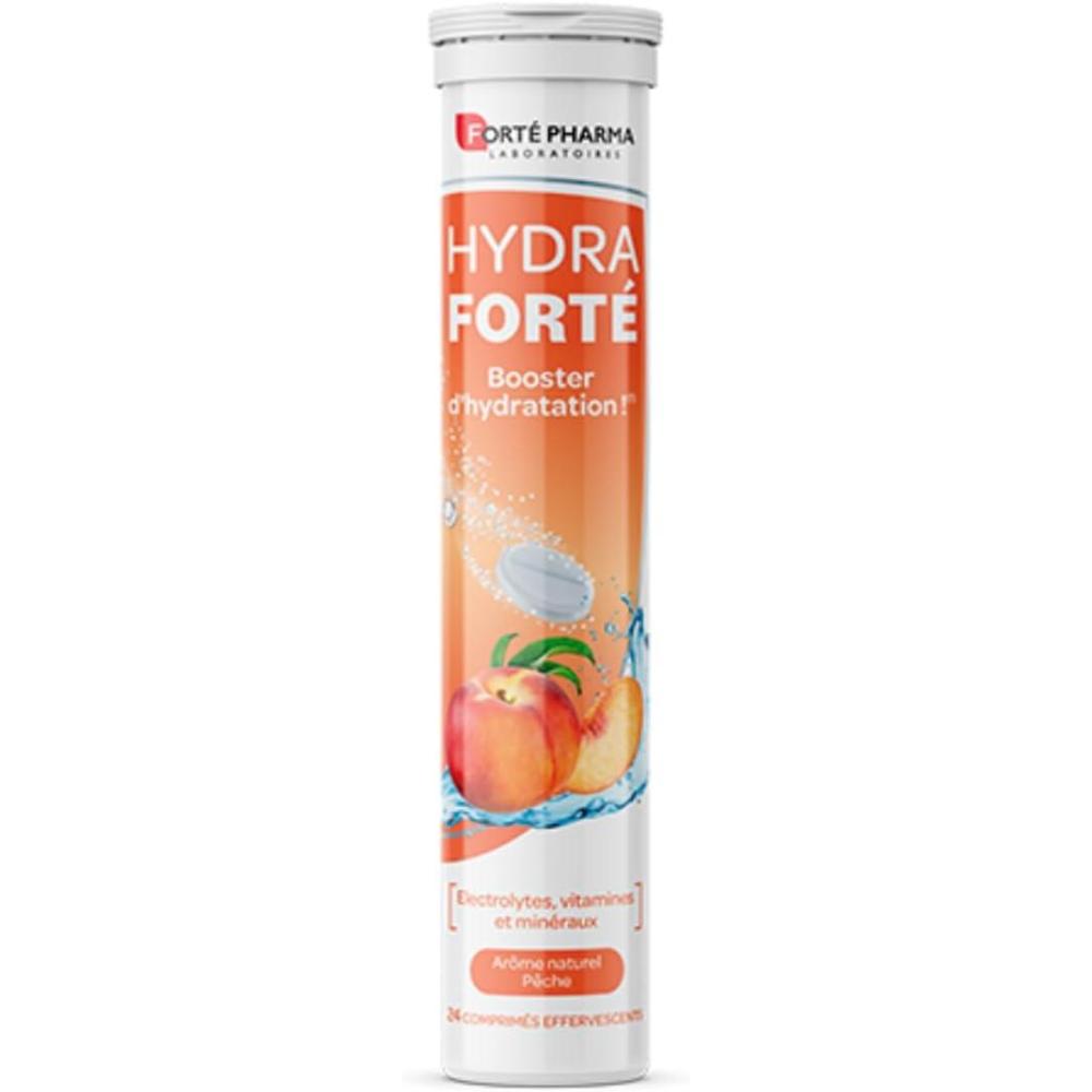 imageFort Pharma  Hydra Fort Citron Menthe  Electrolyte hydratation  Vitamine C Magnesium Vitamine D Minraux  Sport Chaleur Voyage  24 comprims cffervescents 12Jour 24 JoursPche