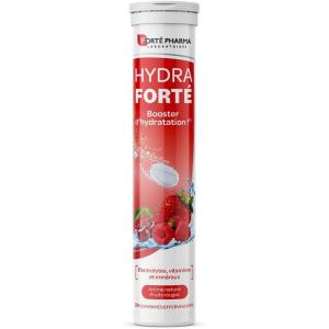 Forté Pharma – Hydra Forté Citron Menthe – Electrolyte hydratation – Vitamine C Magnesium, Vitamine D, Minéraux – Sport, Chaleur, Voyage – 24 comprimés cffervescents (1-2/Jour, 24 Jours)(Fruits rouges)
