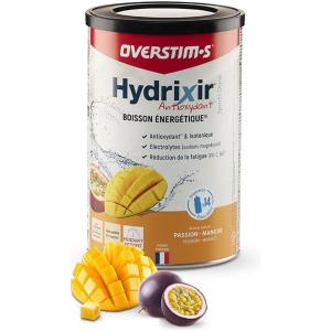OVERSTIM.s– Boisson Hydrixir Antioxydant (600g) – Boisson énergétique isotonique pour le sport – Electrolytes (sodium,magnésium) – Vitamines (B1,B6,C,E) – Réduction de la fatigue – Saveur Menthe(Mangue passion)