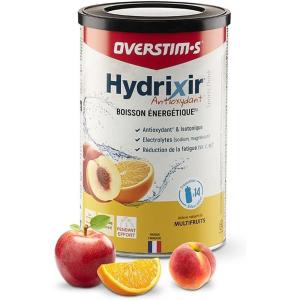 OVERSTIM.s– Boisson Hydrixir Antioxydant (600g) – Boisson énergétique isotonique pour le sport – Electrolytes (sodium,magnésium) – Vitamines (B1,B6,C,E) – Réduction de la fatigue – Saveur Menthe(Multifruits)