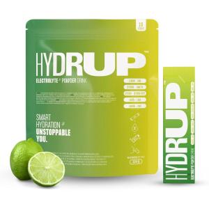 Électrolytes Sans Sucre en Poudre 1733 mg – Hydratation et Énergie avec Vitamines B et C – 8 Sachets Goût Orange et 8 Goût Citron Vert de 14 Grammes Chacun – Sans Gluten et sans Lactose(Citron-Citron Vert)