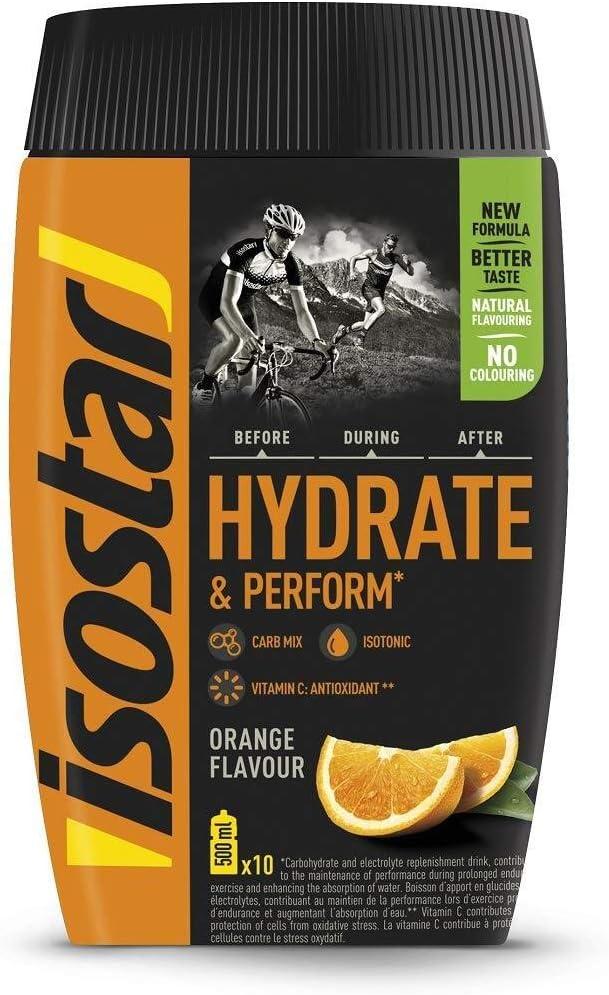imageIsostar Hydrate ampamp Perform Iso Drink 400 g de poudre de boisson isotonique Poudre dlectrolyte pour soutenir la performance sportive Orange 2x400g