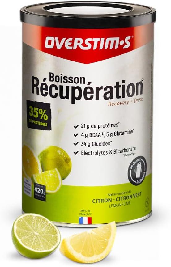 imageOverstims Boisson de rcupration Elite 420 g Recharge nergtique et rgnration musculaire Glucides protines BCAA lectrolytes pour une rcupration optimale Citron CitronvertCitron Citronvert
