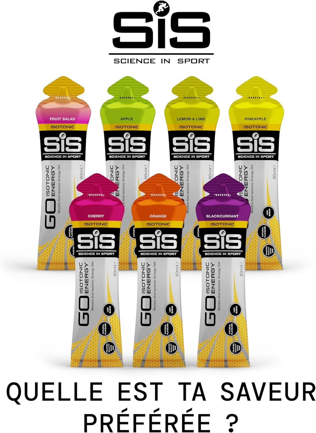 imageScience in Sport GO Gel Sport nergtique Isotonique 7 x 60ml Vegan 22g de Glucides Bon Fournisseur dnergie Alternative Optimale aux Boissons IsotoniquesLot de 35