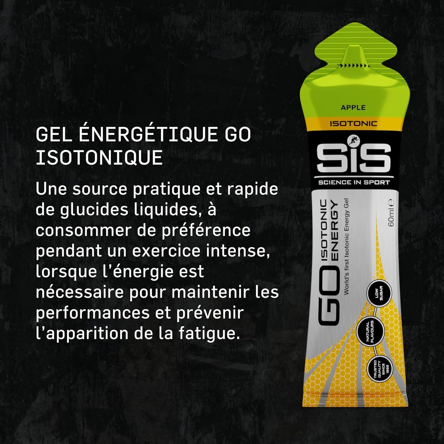 imageScience in Sport GO Gel Sport nergtique Isotonique 7 x 60ml Vegan 22g de Glucides Bon Fournisseur dnergie Alternative Optimale aux Boissons IsotoniquesLot de 5