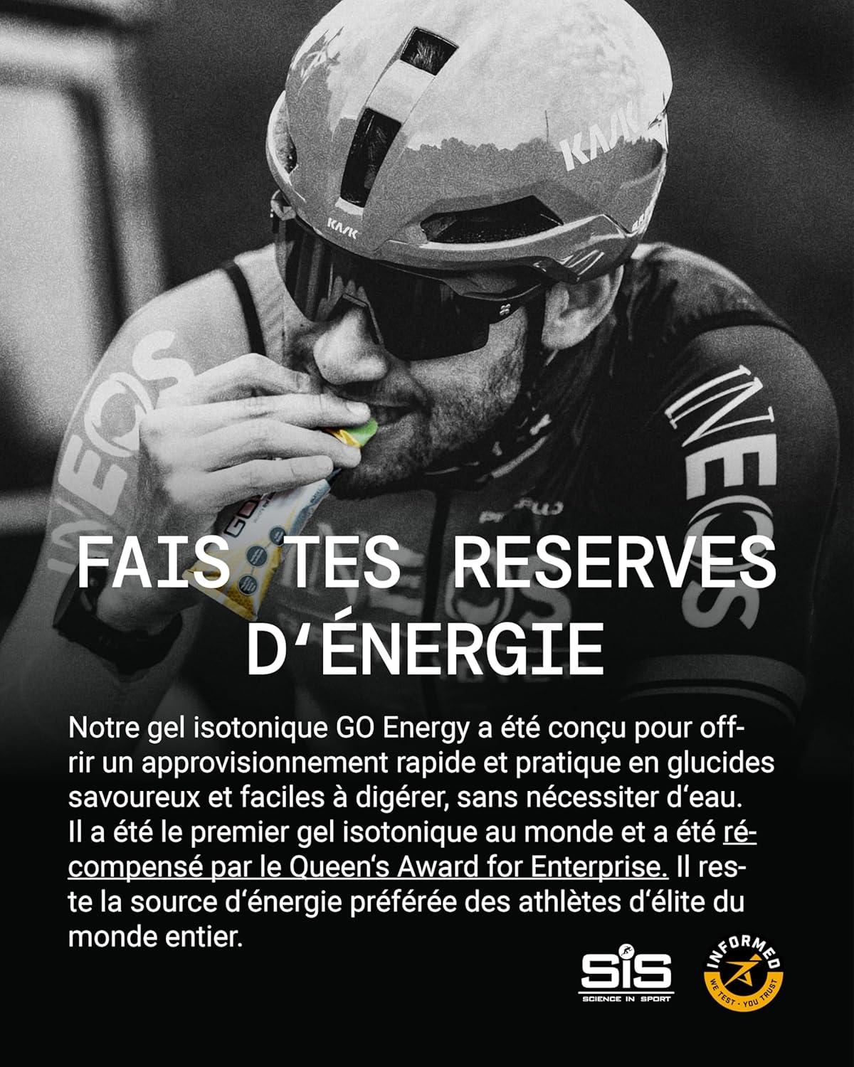 imageScience in Sport GO Gel Sport nergtique Isotonique 7 x 60ml Vegan 22g de Glucides Bon Fournisseur dnergie Alternative Optimale aux Boissons IsotoniquesLot de 15