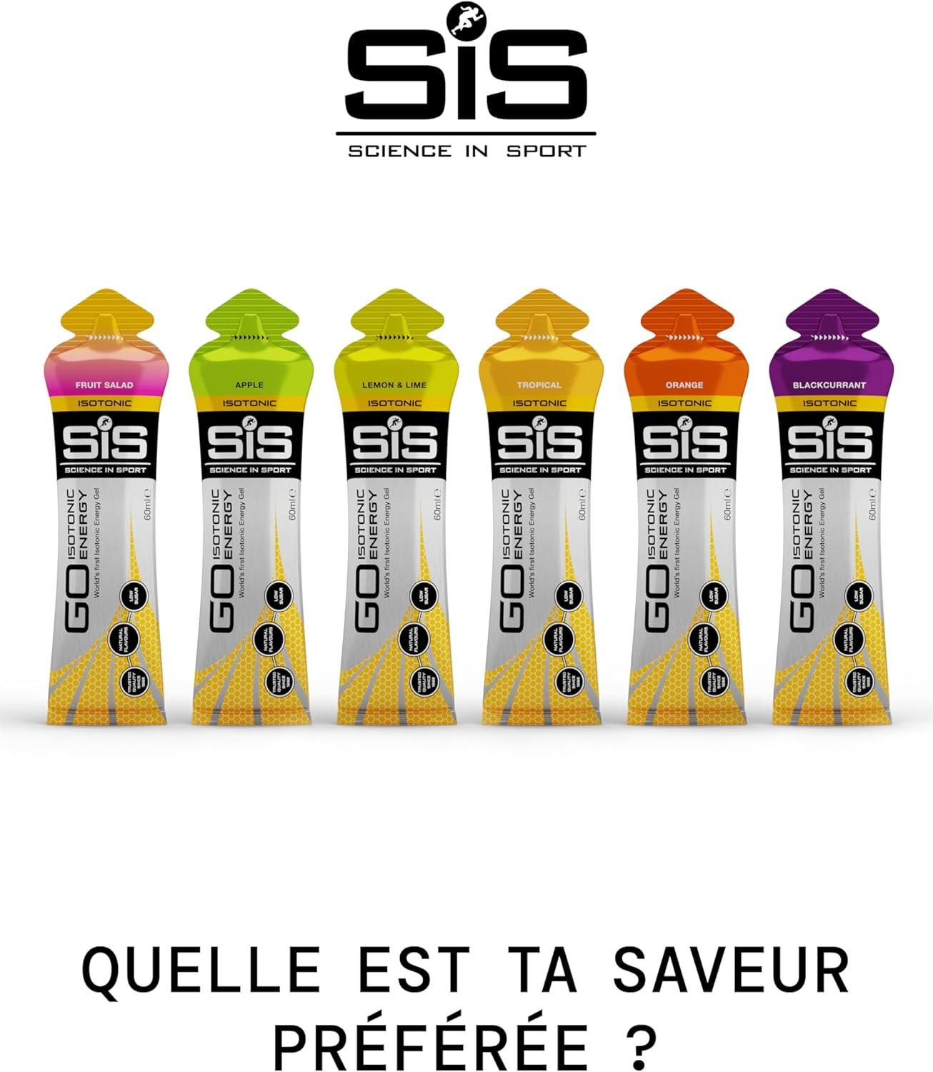 imageScience in Sport GO Gel Sport nergtique Isotonique 7 x 60ml Vegan 22g de Glucides Bon Fournisseur dnergie Alternative Optimale aux Boissons IsotoniquesLot de 7