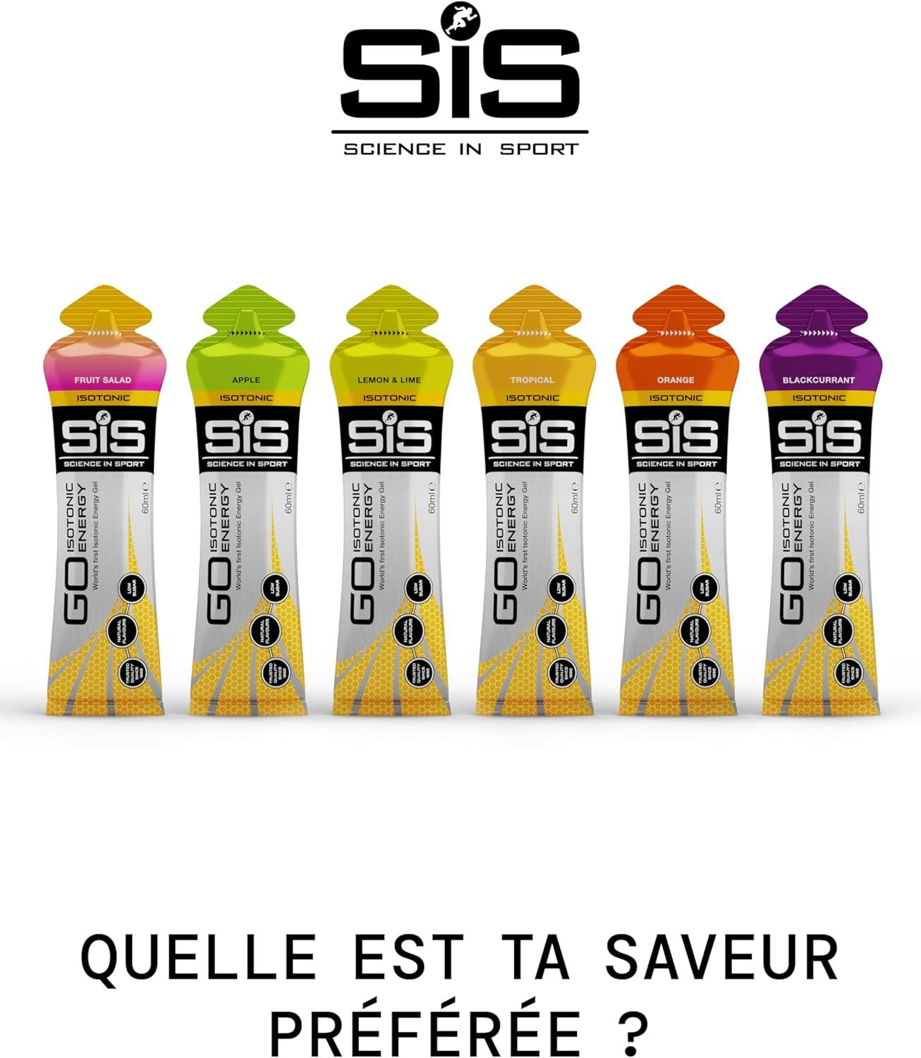imageScience in Sport GO Gel Sport nergtique Isotonique 7 x 60ml Vegan 22g de Glucides Bon Fournisseur dnergie Alternative Optimale aux Boissons IsotoniquesLot de 15