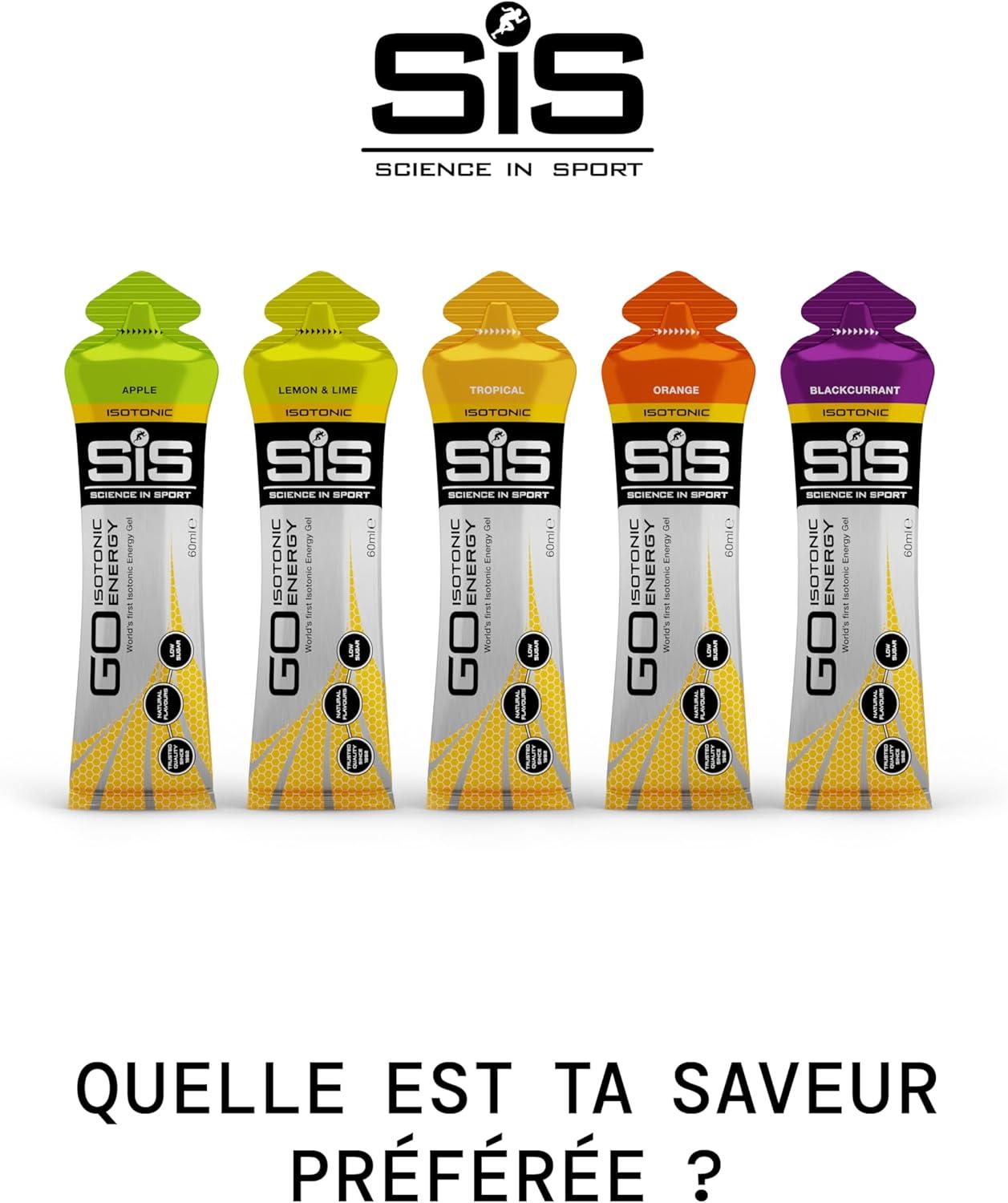 imageScience in Sport GO Gel Sport nergtique Isotonique 7 x 60ml Vegan 22g de Glucides Bon Fournisseur dnergie Alternative Optimale aux Boissons IsotoniquesLot de 5