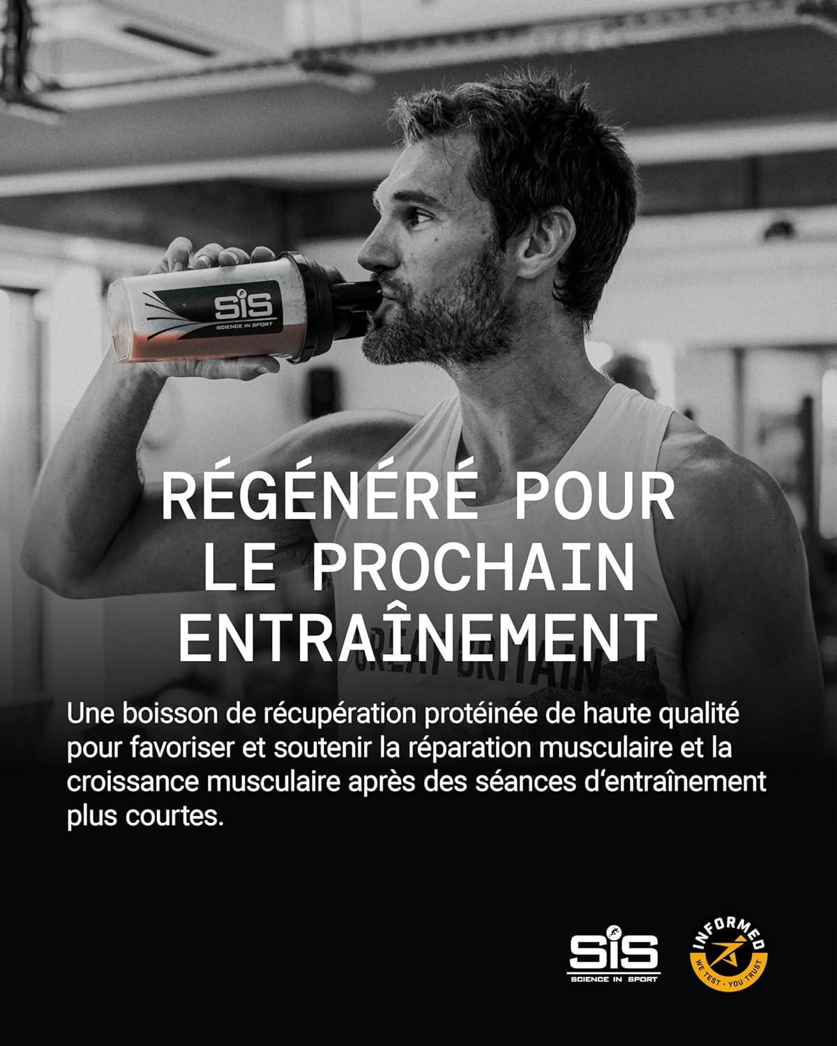 imageScience in Sport Rego Whey Protein Poudre 450g Fraise Boisson de rcupration poudre avec glucides protines lectrolytes vitamines et minraux Pour un entranement efficace 100 WheyChocolat